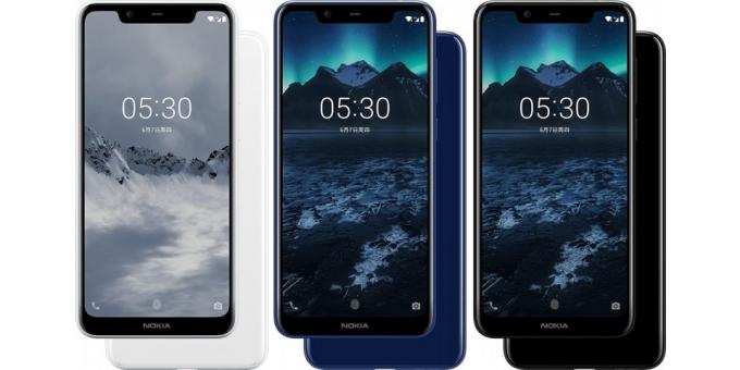 Nokia X5: Trīs krāsu varianti