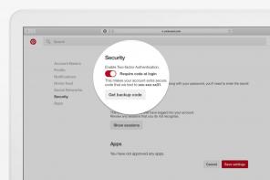 Kā ieslēgt divpakāpju autentifikācijas Pinterest