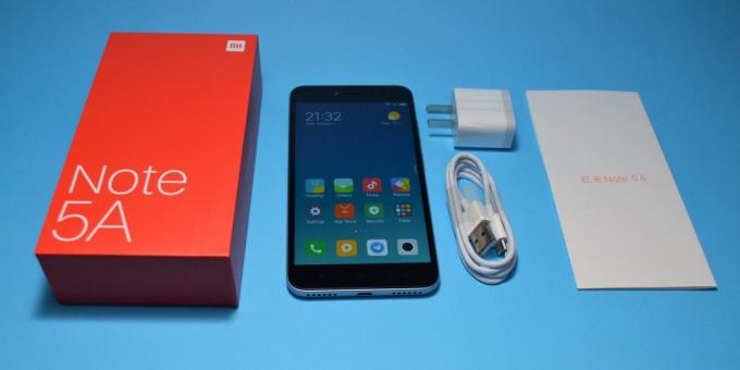 Xiaomi redmi Piezīme 5a: iekārtas