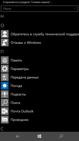 Lumia 950 XL: programmu saraksts