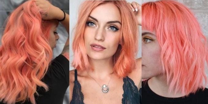 Modes matu krāsa 2019: dzīvā korallis