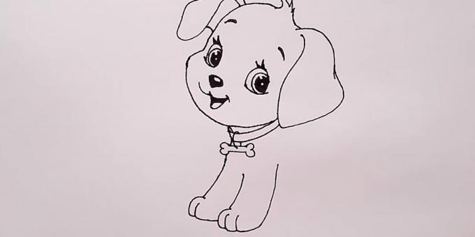 Draw suņa ķepu