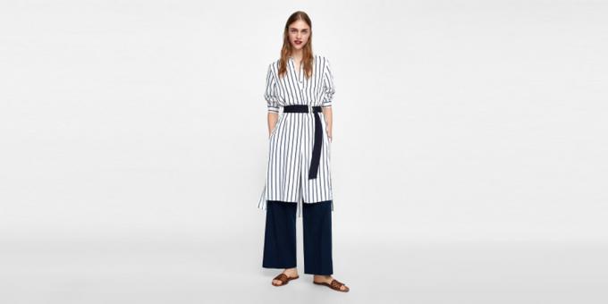 modes tendences 2019: No kleitas un bikses kombinācija