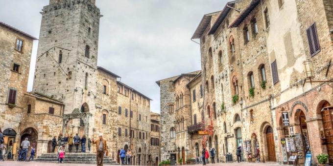 Kurp doties Eiropā: pilsētas San Gimignano, Itālija