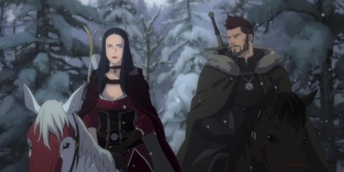 Kadrs no anime " The Witcher: Nightmare of the Wolf"