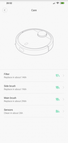 Xiaomi Mi Robot Vacuum: aprūpe