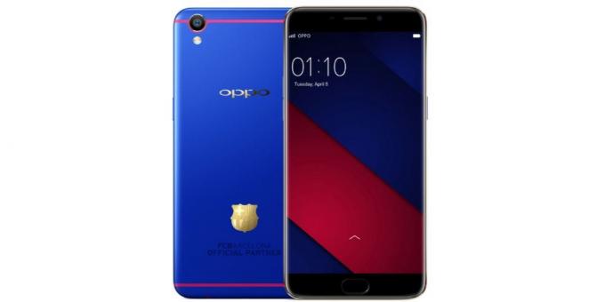 Smartphones OPPO: 2017 OPPO OPPO ir izlaidusi zīmolu modeli R11 par kluba "Barcelona" fani