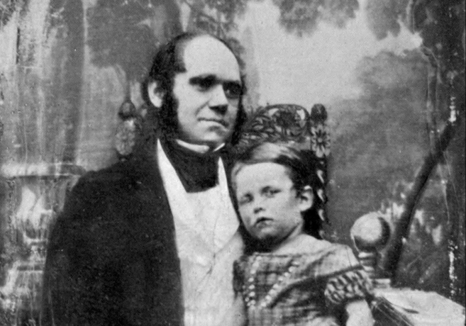Čārlzs Darvins un viņa dēls