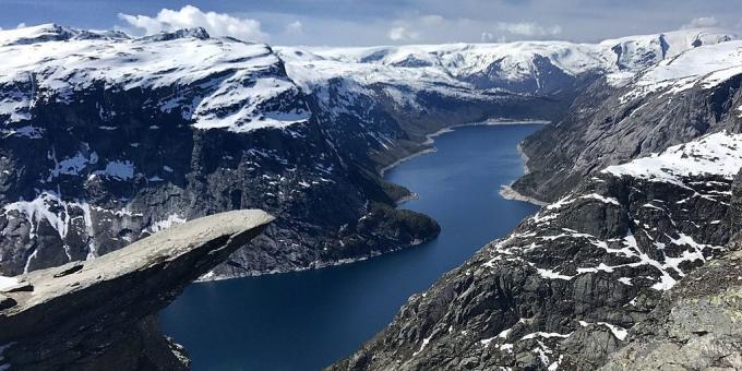 Kurp doties Eiropā: Rock Trolltunga, Norvēģija