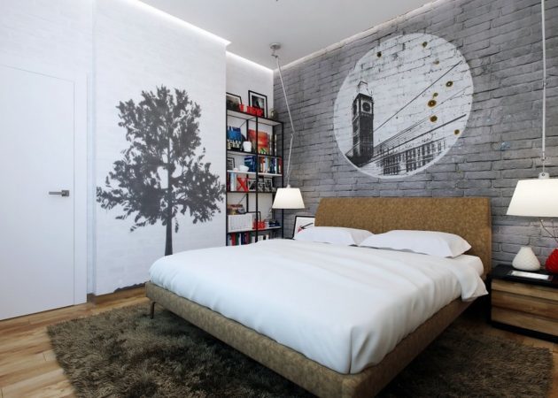 Mazs Guļamistaba: Koncentrēšanās uz sienām